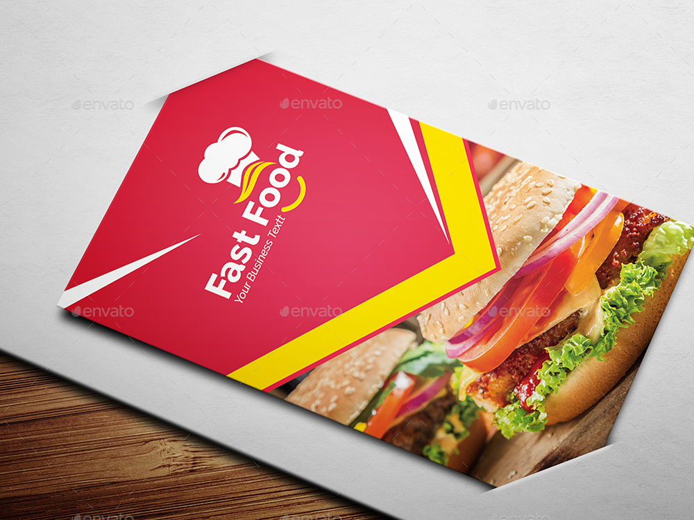 Fast Food Business Card by generousart GraphicRiver